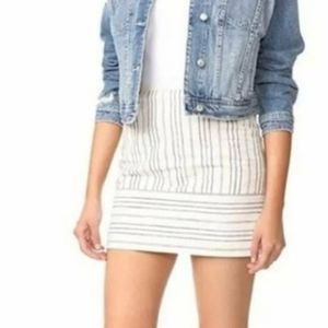 MADEWELL Linen Blend MINI Skirt SIZE 4
